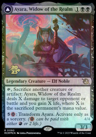 Ayara, Widow of the Realm // Ayara, Furnace Queen [March of the Machine Prerelease Promos] | RetroPlay Games