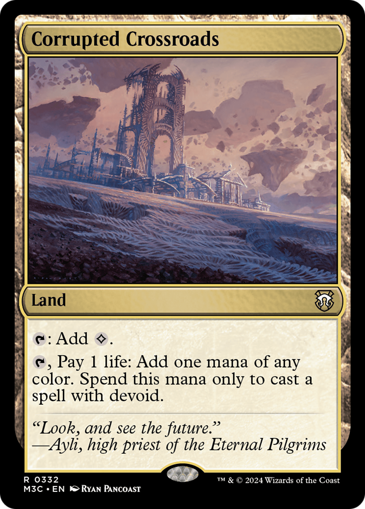 Corrupted Crossroads (Ripple Foil) [Modern Horizons 3 Commander] | RetroPlay Games