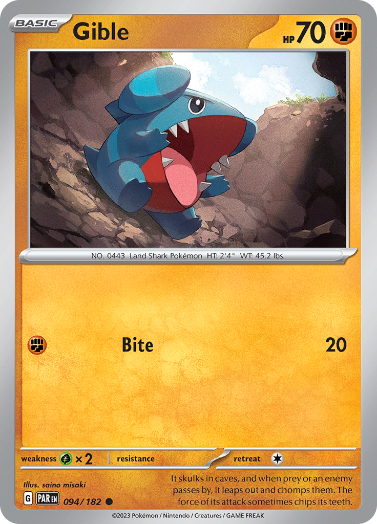 Gible (094/182) [Scarlet & Violet: Paradox Rift] | RetroPlay Games