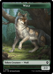 Goat // Wolf (032) Double-Sided Token [Bloomburrow Commander Tokens] | RetroPlay Games