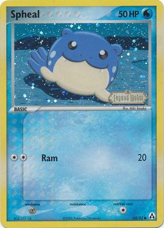 Spheal (65/92) (Stamped) [EX: Legend Maker] | RetroPlay Games