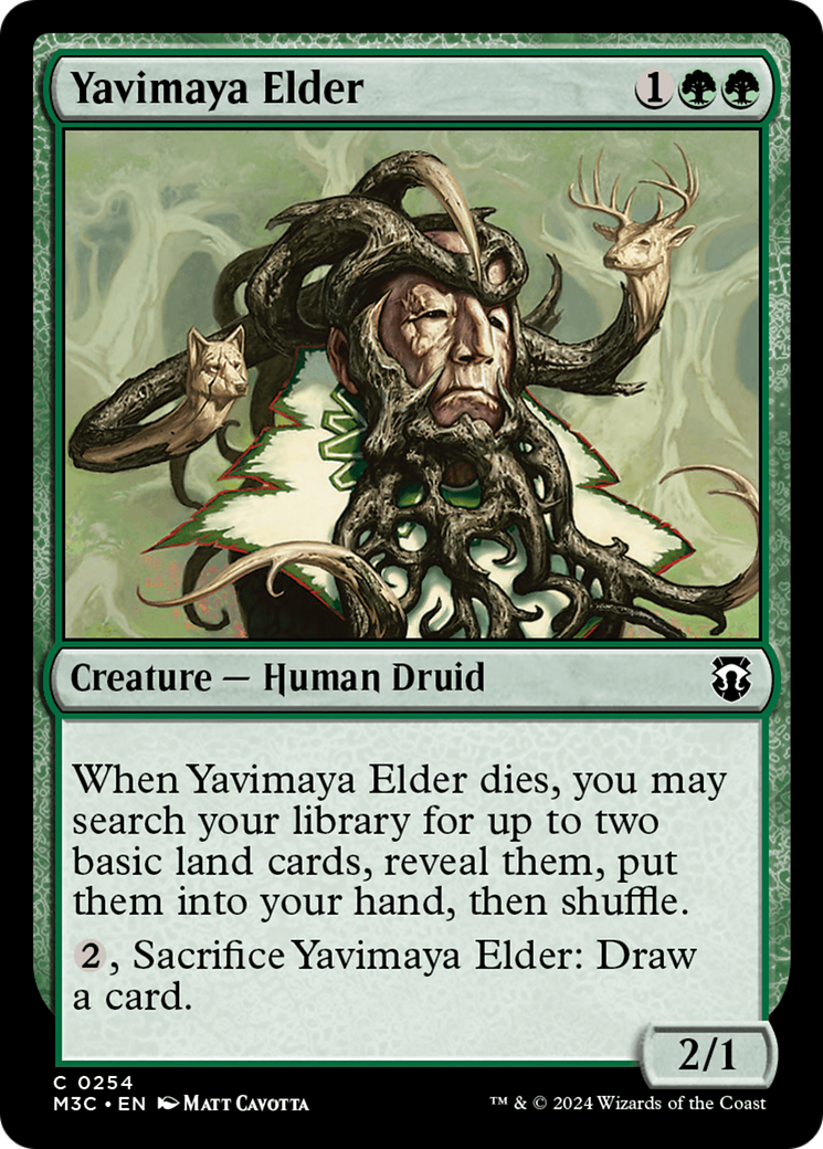 Yavimaya Elder (Ripple Foil) [Modern Horizons 3 Commander] | RetroPlay Games