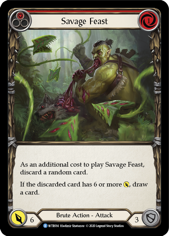 Savage Feast (Red) [U-WTR014] (Welcome to Rathe Unlimited)  Unlimited Normal | RetroPlay Games