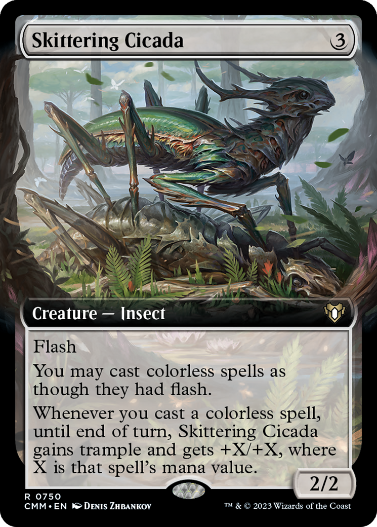 Skittering Cicada (Extended Art) [Commander Masters] | RetroPlay Games