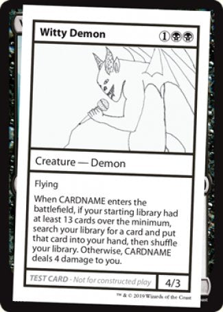 Witty Demon (2021 Edition) [Mystery Booster Playtest Cards] | RetroPlay Games