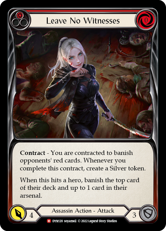 Leave No Witnesses [DYN120] (Dynasty)  Rainbow Foil | RetroPlay Games