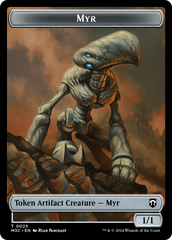 Construct // Myr Double-Sided Token [Modern Horizons 3 Commander Tokens] | RetroPlay Games