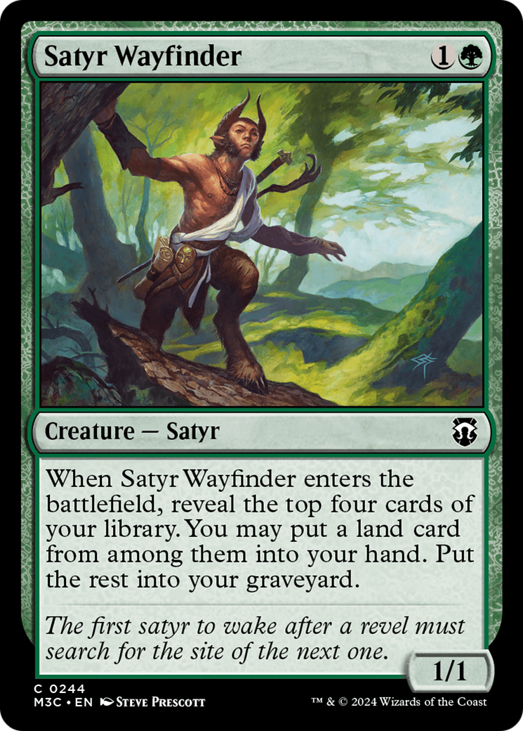 Satyr Wayfinder (Ripple Foil) [Modern Horizons 3 Commander] | RetroPlay Games