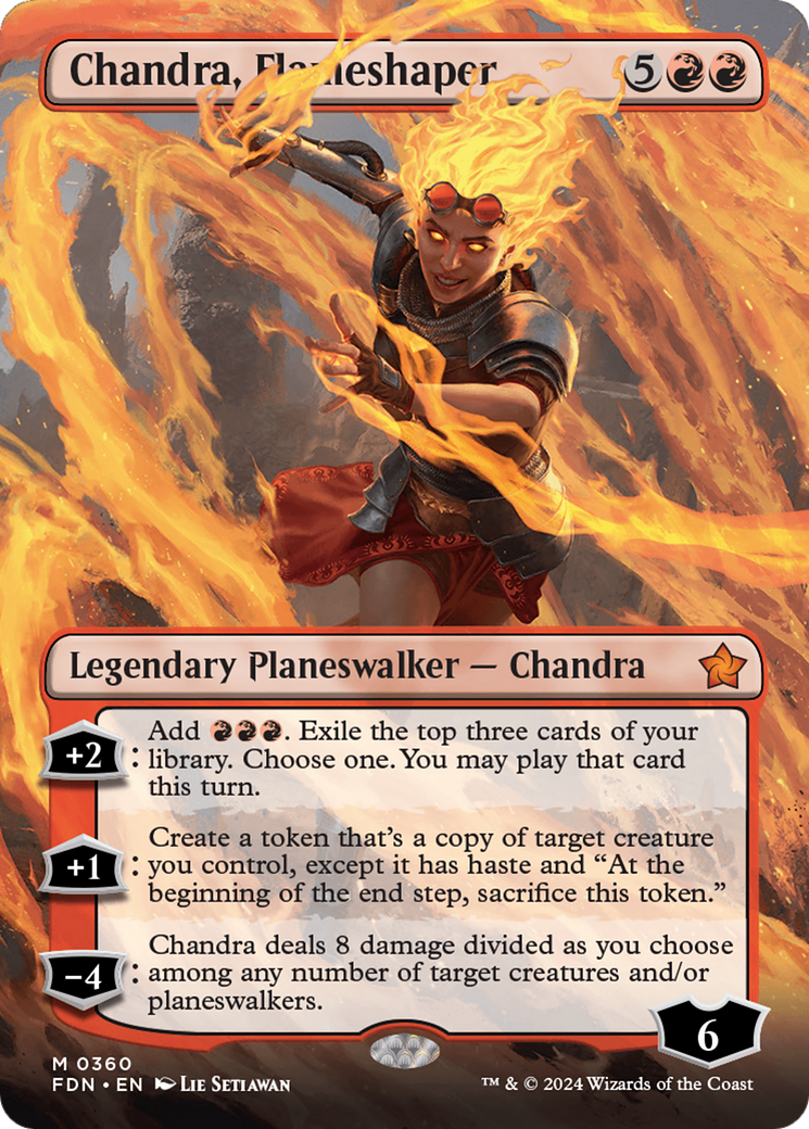 Chandra, Flameshaper (Borderless) [Foundations] | RetroPlay Games