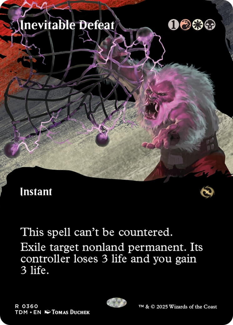 Inevitable Defeat (Borderless) [Tarkir: Dragonstorm] | RetroPlay Games