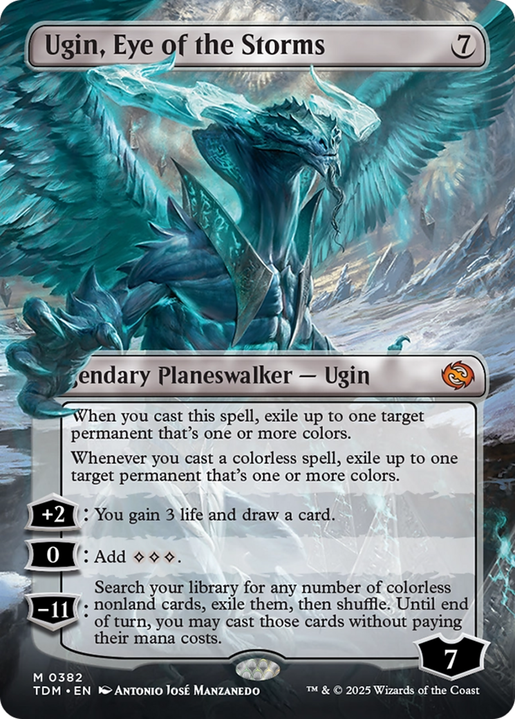 Ugin, Eye of the Storms (Borderless) [Tarkir: Dragonstorm] | RetroPlay Games