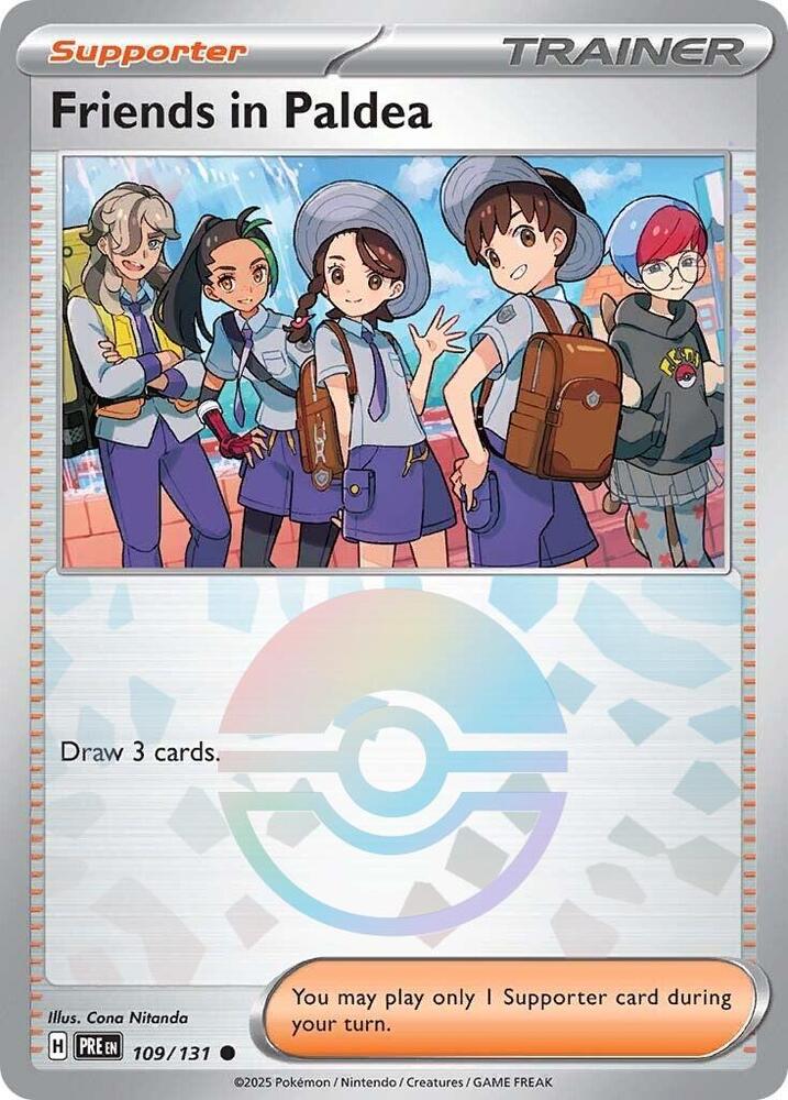 Friends in Paldea (109/131) (Poke Ball Pattern) [Scarlet & Violet: Prismatic Evolutions] | RetroPlay Games