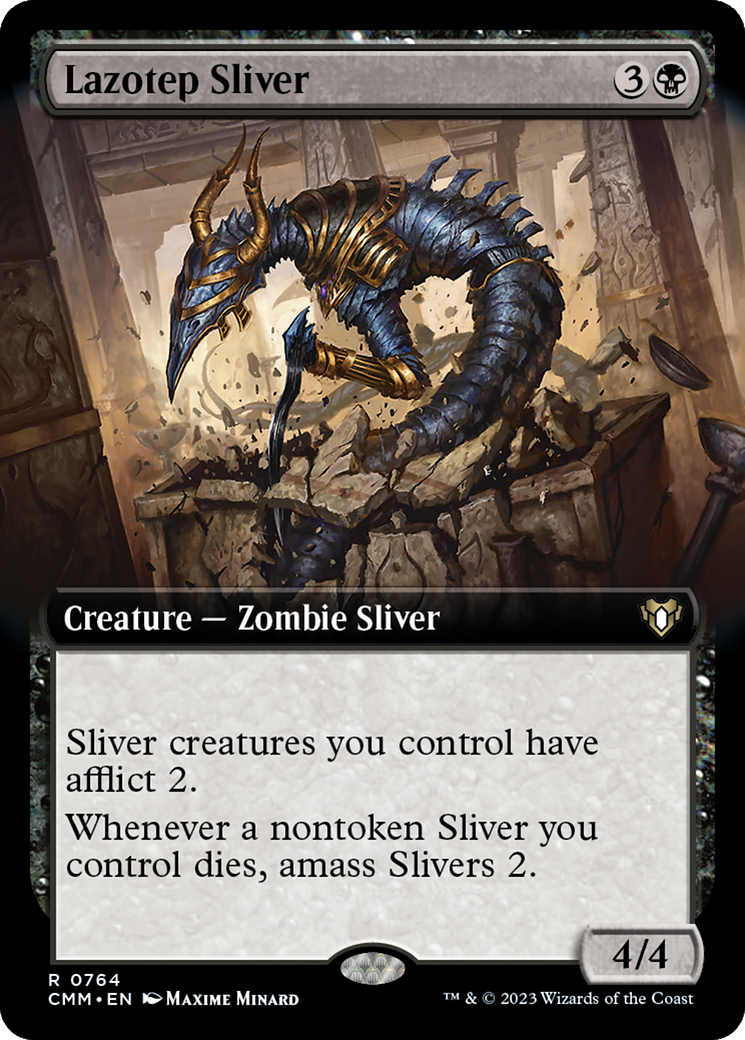 Lazotep Sliver (Extended Art) [Commander Masters] | RetroPlay Games