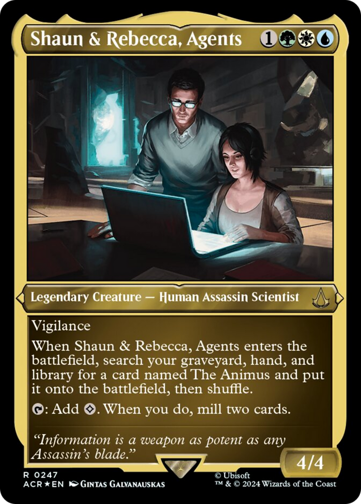 Shaun & Rebecca, Agents (Foil Etched) [Assassin's Creed] | RetroPlay Games