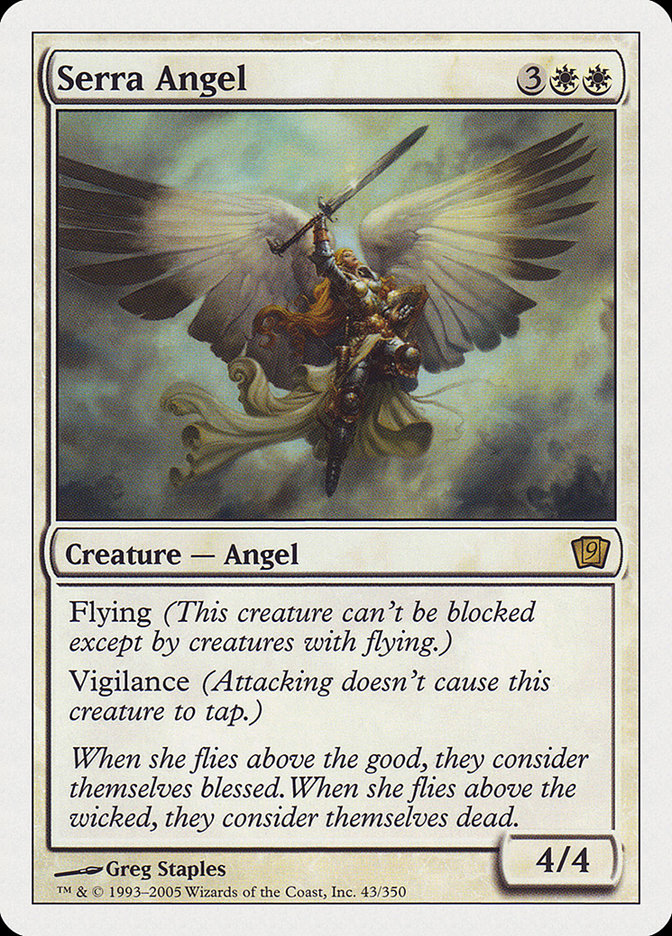 Serra Angel (9th Edition) [Oversize Cards] | RetroPlay Games