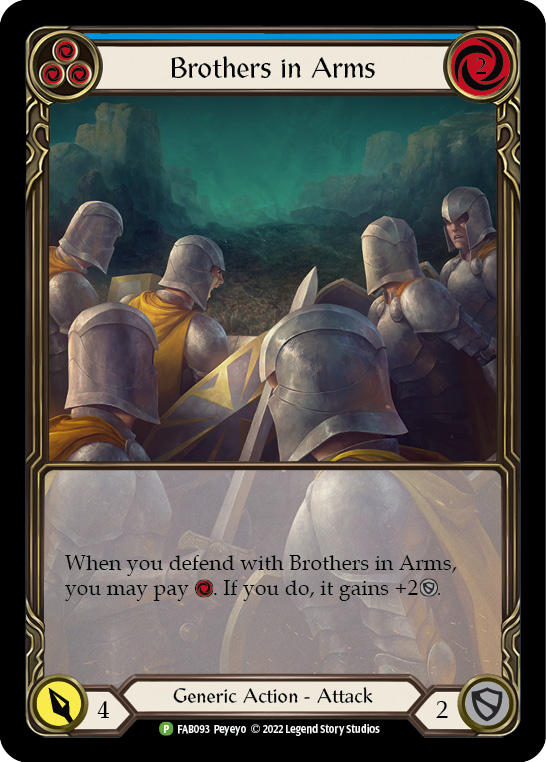 Brothers in Arms (Blue) [FAB093] (Promo)  Rainbow Foil | RetroPlay Games