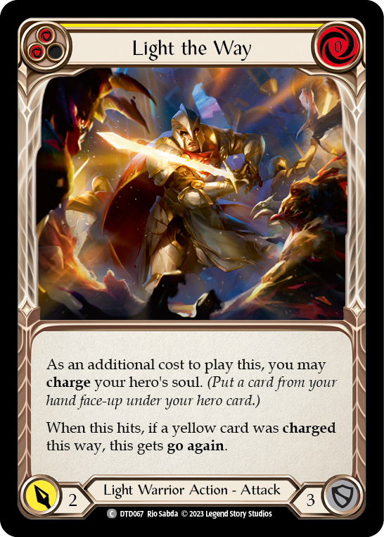 Light the Way (Yellow) [DTD067] (Dusk Till Dawn)  Rainbow Foil | RetroPlay Games