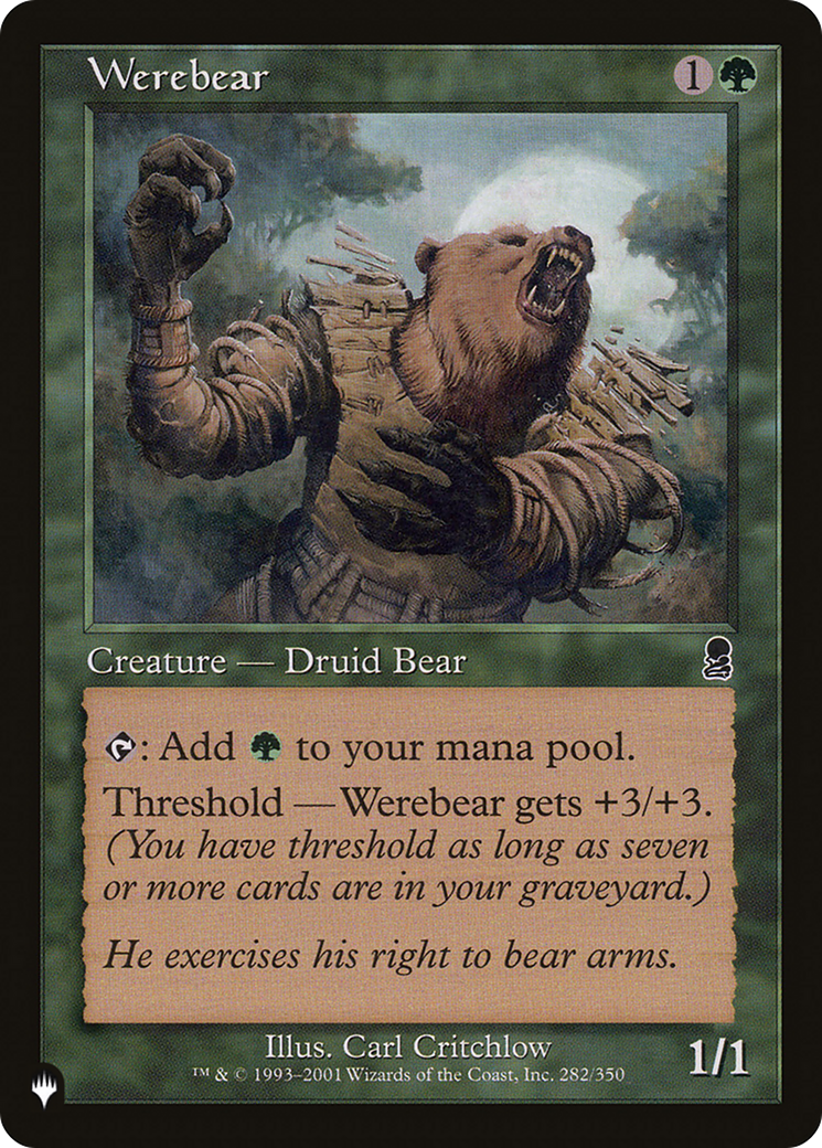 Werebear [The List Reprints] | RetroPlay Games