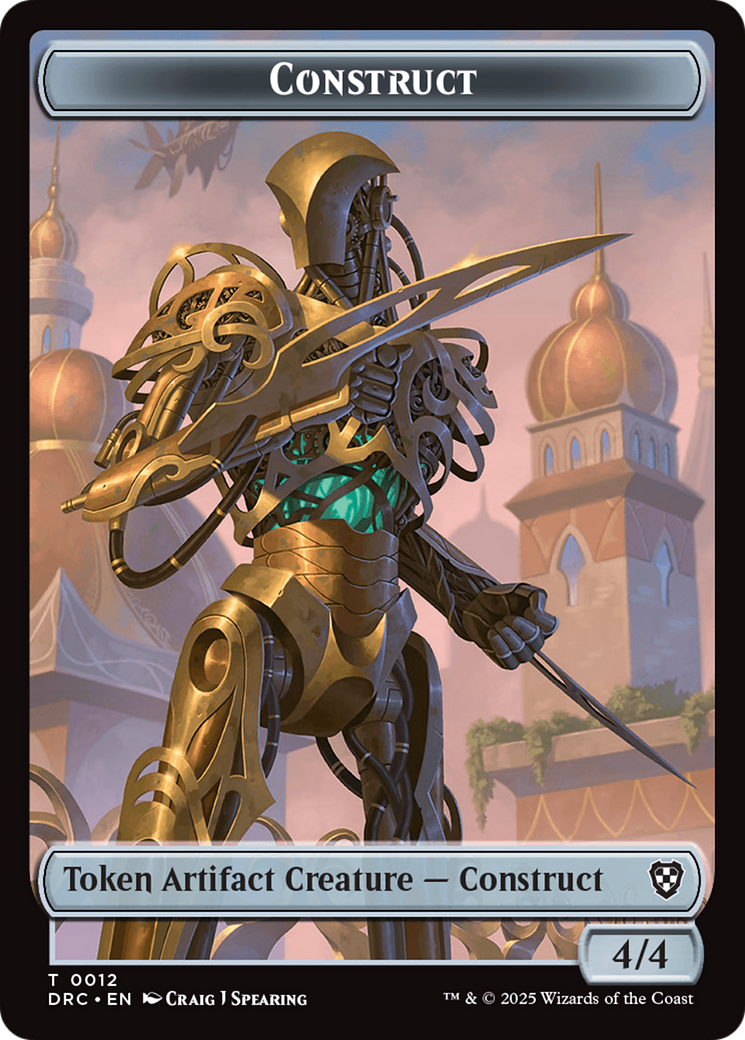 Construct // Golem (0013) Double-Sided Token [Aetherdrift Tokens] | RetroPlay Games