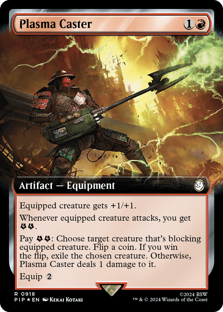 Plasma Caster (Extended Art) (Surge Foil) [Fallout] | RetroPlay Games