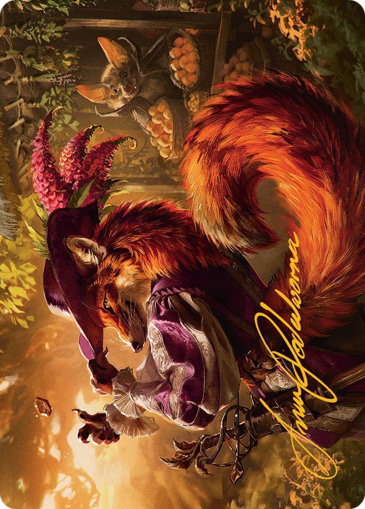 Mr. Foxglove Art Card (Gold-Stamped Signature) [Bloomburrow Art Series] | RetroPlay Games