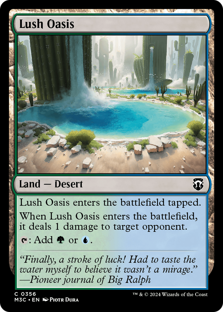 Lush Oasis (Ripple Foil) [Modern Horizons 3 Commander] | RetroPlay Games