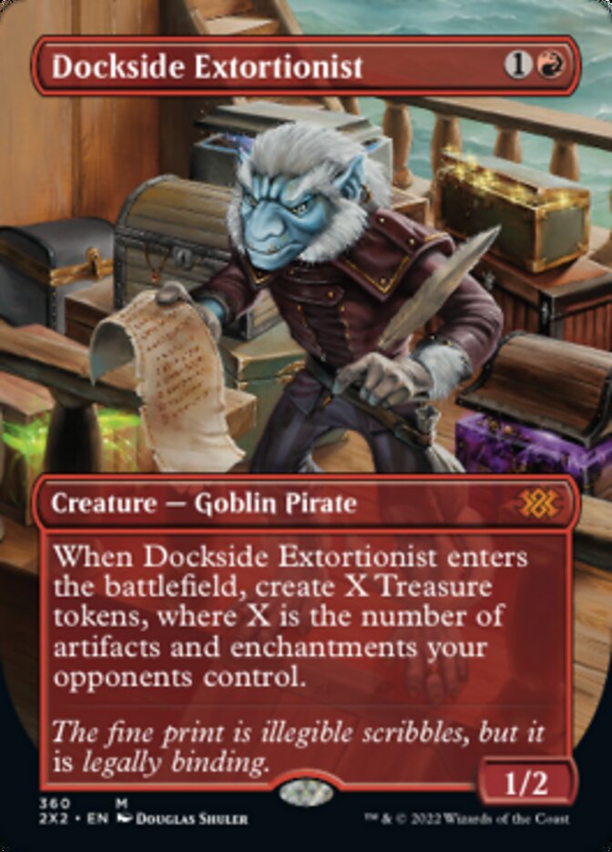 Dockside Extortionist (Borderless Alternate Art) [Double Masters 2022] | RetroPlay Games