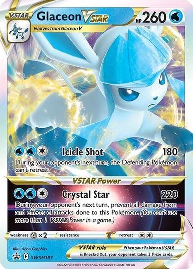 Glaceon VSTAR (SWSH197) (Jumbo Card) [Sword & Shield: Black Star Promos] | RetroPlay Games