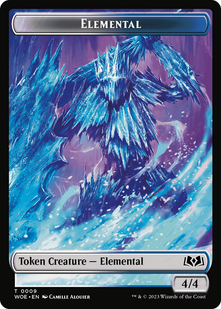 Elemental // Food (0010) Double-Sided Token [Wilds of Eldraine Tokens] | RetroPlay Games