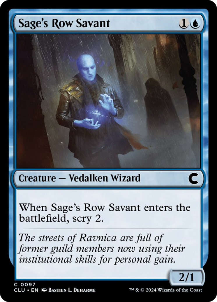 Sage's Row Savant [Ravnica: Clue Edition] | RetroPlay Games