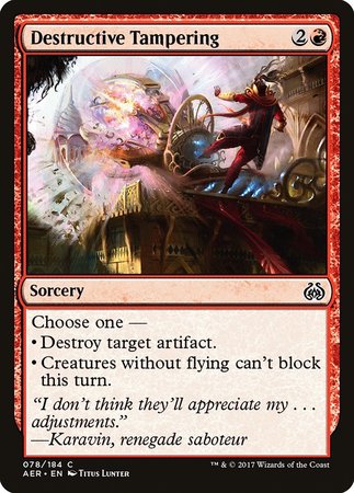 Destructive Tampering [Aether Revolt] | RetroPlay Games