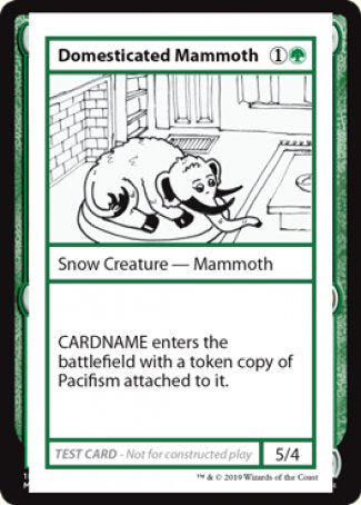 Domesticated Mammoth (2021 Edition) [Mystery Booster Playtest Cards] | RetroPlay Games