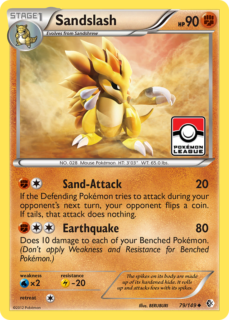 Sandslash (79/149) [Black & White: Boundaries Crossed] | RetroPlay Games