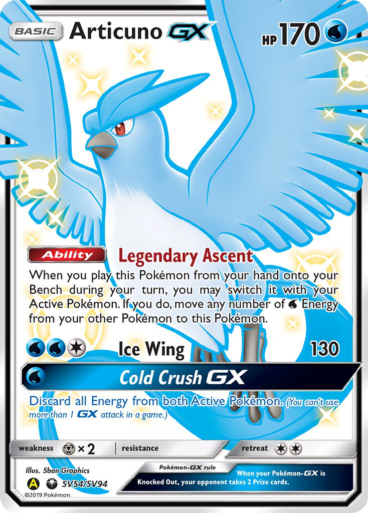 Articuno GX (SV54/SV94) [Sun & Moon: Hidden Fates - Shiny Vault] | RetroPlay Games