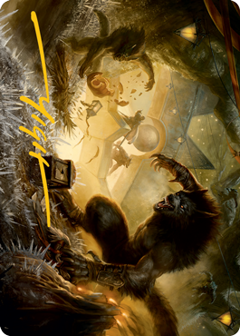 Storm the Festival Art Card (Gold-Stamped Signature) [Innistrad: Midnight Hunt Art Series] | RetroPlay Games