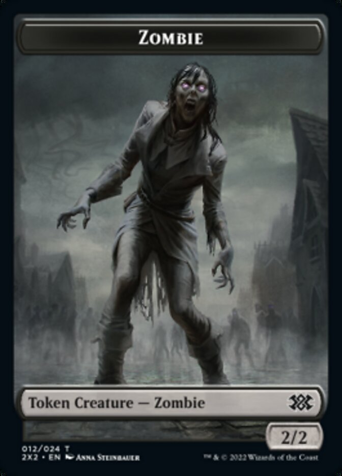 Zombie // Soldier Double-Sided Token [Double Masters 2022 Tokens] | RetroPlay Games