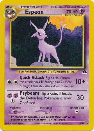Espeon (20/75) [Neo Discovery Unlimited] | RetroPlay Games