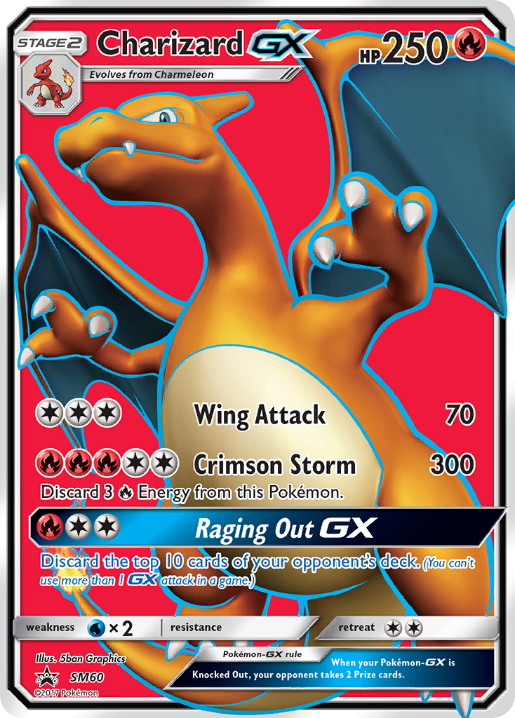 Charizard GX (SM60) (Jumbo Card) [Sun & Moon: Black Star Promos] | RetroPlay Games