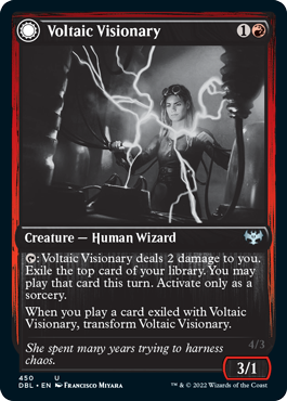 Voltaic Visionary // Volt-Charged Berserker [Innistrad: Double Feature] | RetroPlay Games