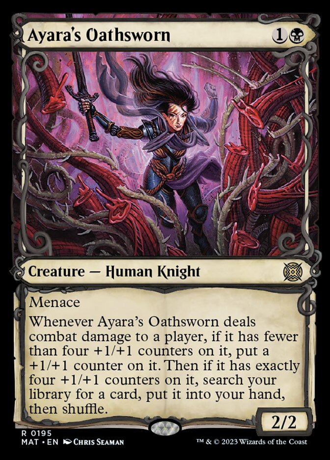 Ayara's Oathsworn (Showcase Halo Foil) [March of the Machine: The Aftermath] | RetroPlay Games