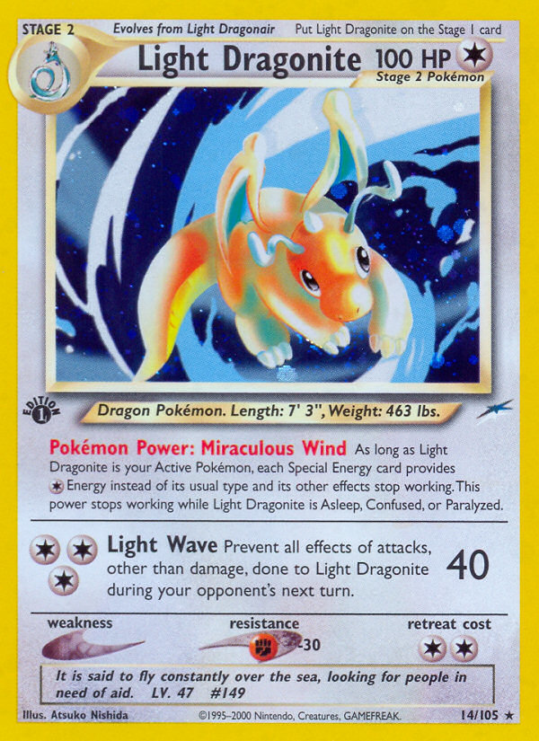 Light Dragonite (14/105) [Neo Destiny 1st Edition] | RetroPlay Games