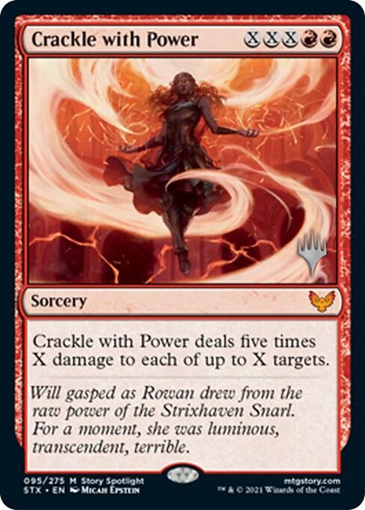 Crackle with Power (Promo Pack) [Strixhaven: School of Mages Promos] | RetroPlay Games