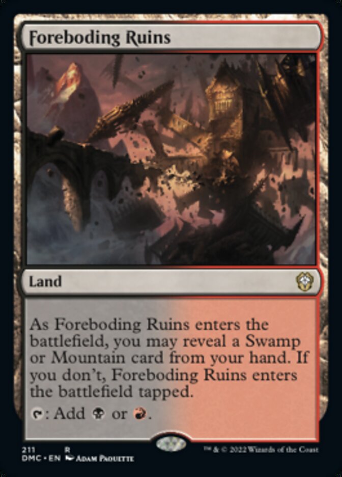 Foreboding Ruins [Dominaria United Commander] | RetroPlay Games