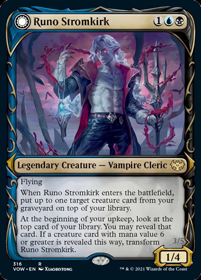 Runo Stromkirk // Krothuss, Lord of the Deep (Showcase Fang Frame) [Innistrad: Crimson Vow] | RetroPlay Games