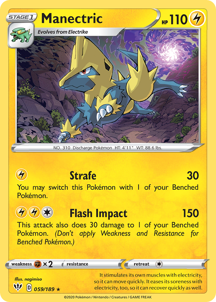 Manectric (059/189) [Sword & Shield: Darkness Ablaze] | RetroPlay Games