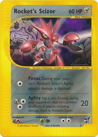 Rocket's Scizor (4) (Winner) [Best of Promos] | RetroPlay Games