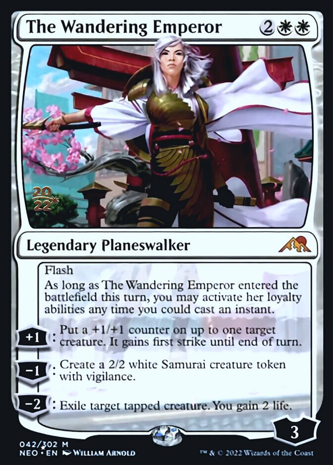 The Wandering Emperor [Kamigawa: Neon Dynasty Prerelease Promos] | RetroPlay Games