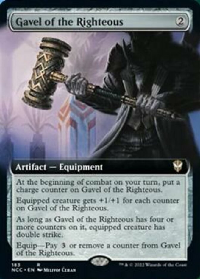 Gavel of the Righteous (Extended Art) [Streets of New Capenna Commander] | RetroPlay Games