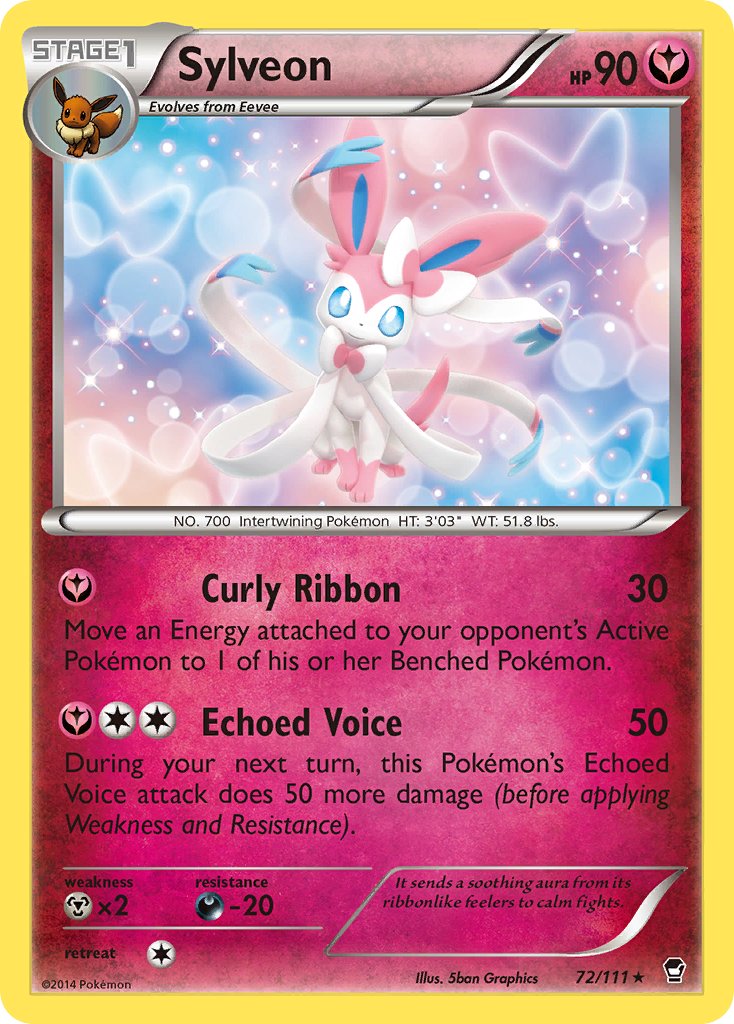 Sylveon (72/111) (Theme Deck Exclusive) [XY: Furious Fists] | RetroPlay Games