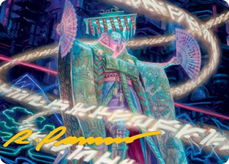 Satsuki, the Living Lore Art Card (Gold-Stamped Signature) [Kamigawa: Neon Dynasty Art Series] | RetroPlay Games